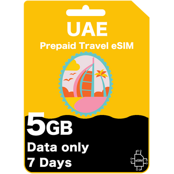 Dubai (UAE) Prepaid Travel eSIM Card