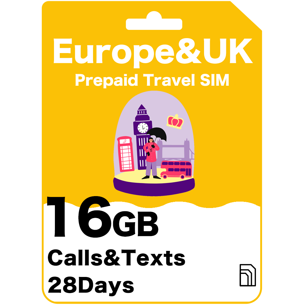 Europe & UK Travel SIM Card Vodafone