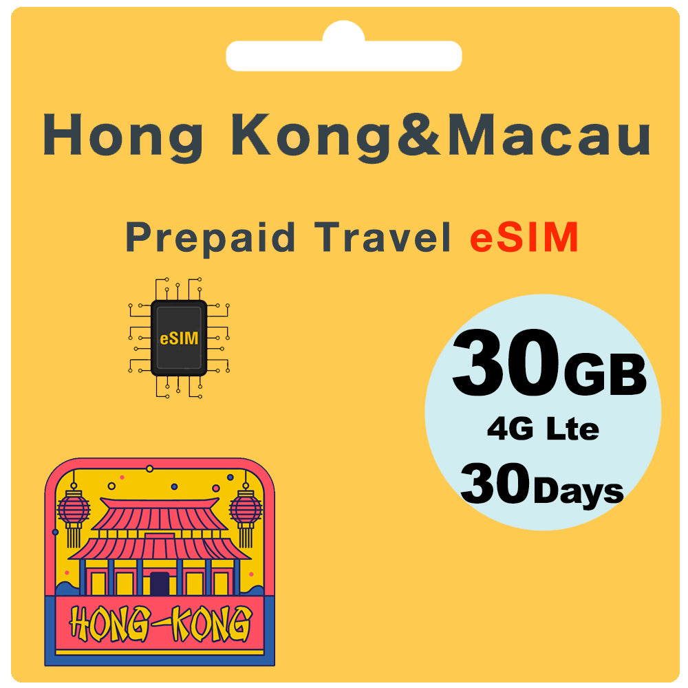 Hong Kong and Macau Travel eSIM card