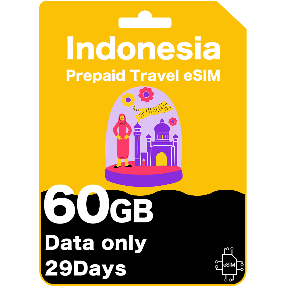 Bali & Indonesia Prepaid Travel eSIM - Telkomsel