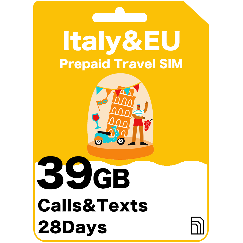 Italy Europe Travel SIM Card