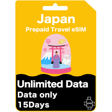 Japan Prepaid Travel eSIM Card - KDDI