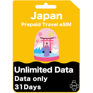 Japan Prepaid Travel eSIM Card - au