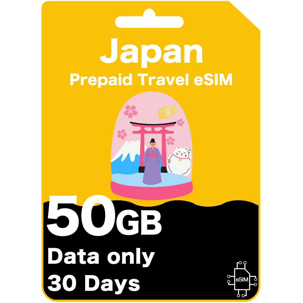 Japan-travel-eSIM-50GB-30Days.