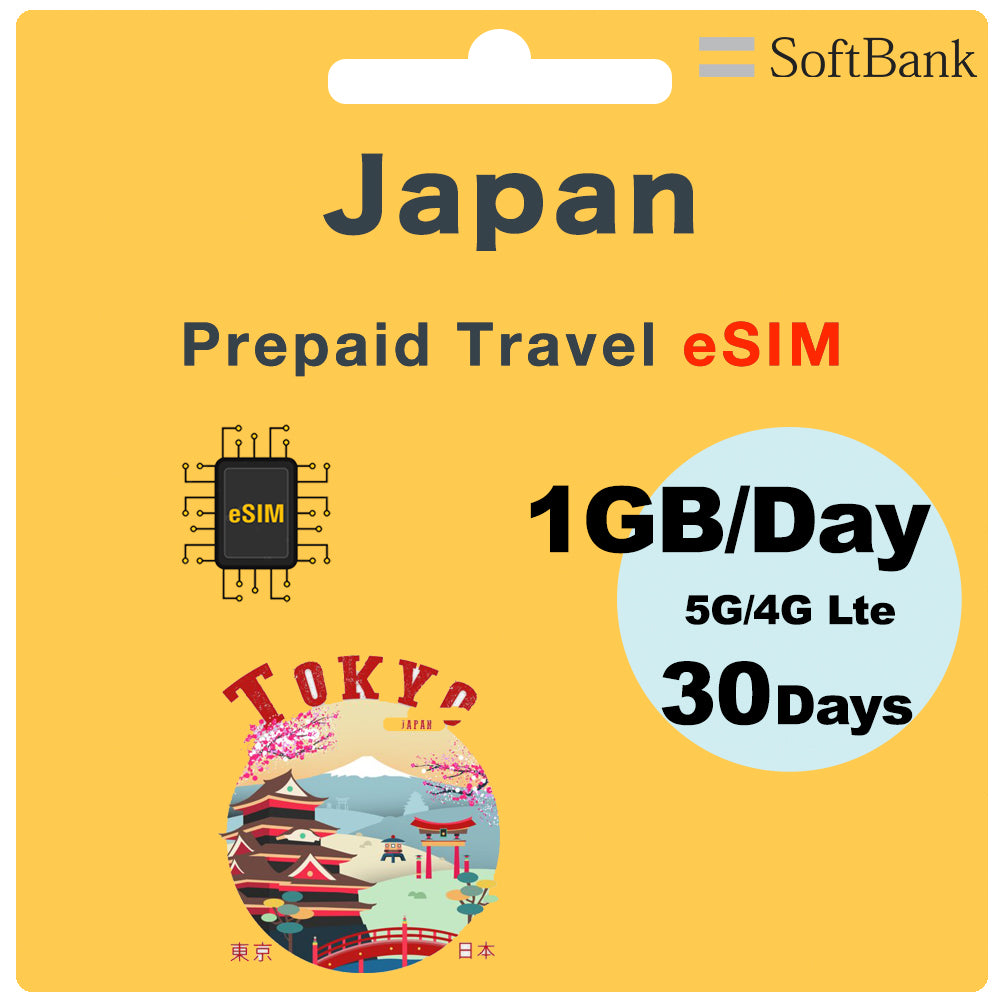Japan Prepaid Travel eSIM card