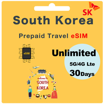 South Korea Prepaid Travel eSIM card