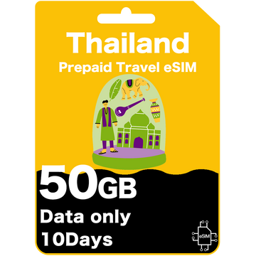 Thailand Prepaid Travel eSIM Card