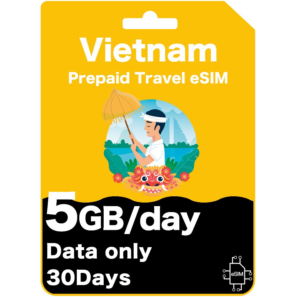 Vietnam Prepaid Travel eSIM Card