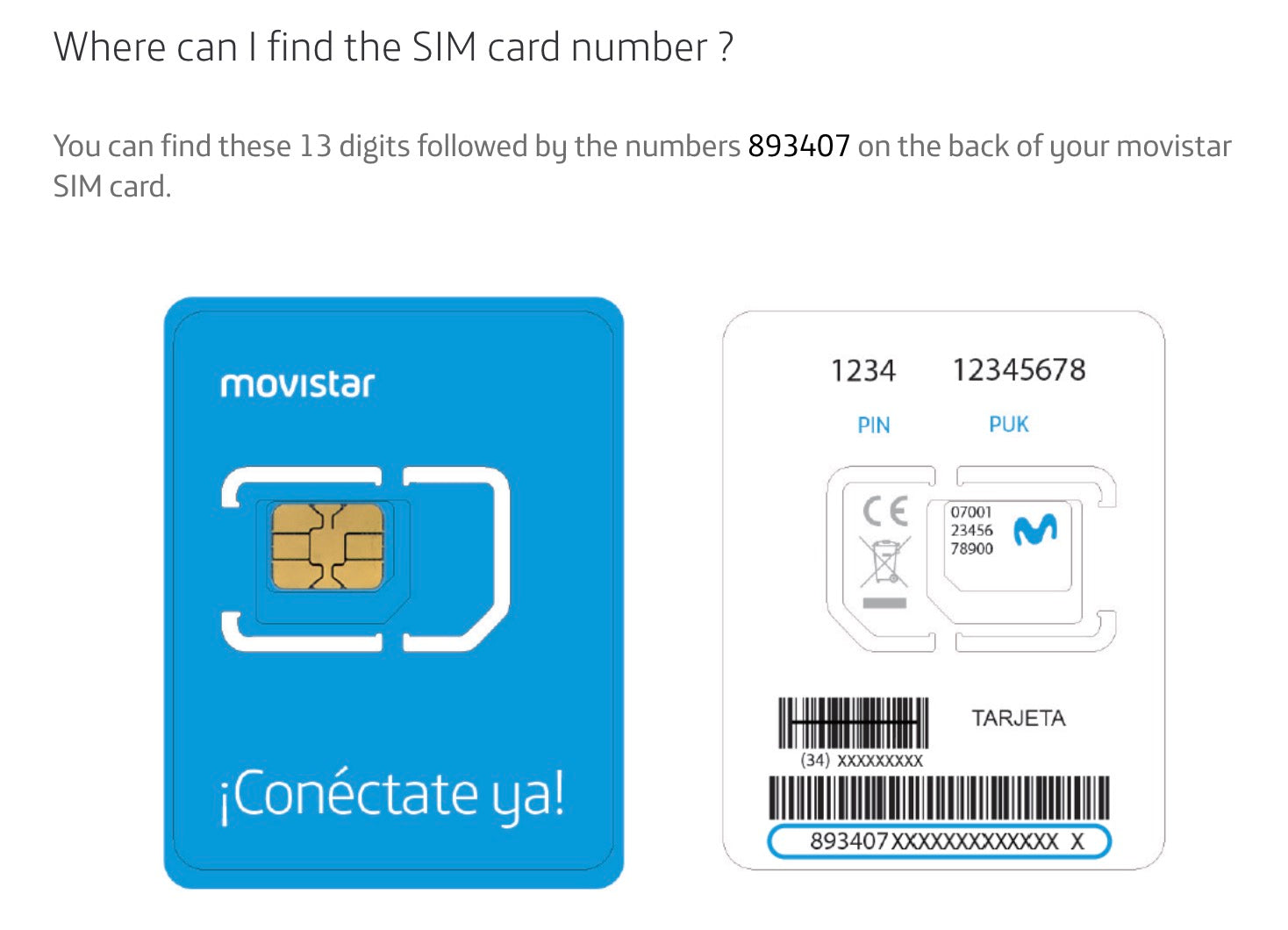  Movistar Europe - Tarjeta SIM prepago - 8 GB de datos