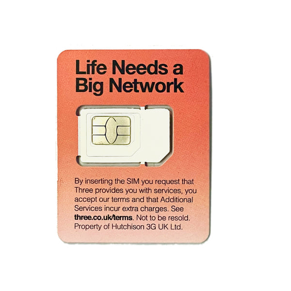 UK & Europe Prepaid Travel SIM Card 50/30/16GB 30Days